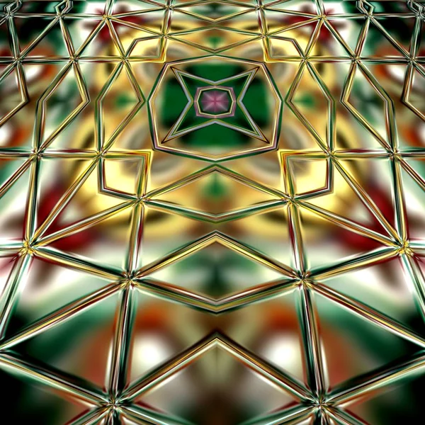 Mandala Único Patrón Redondo Oriental Motivo Místico Fondo Exótico Abstracto — Foto de Stock