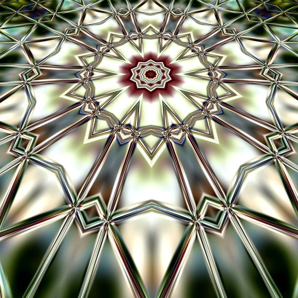 Mandala Único Patrón Redondo Oriental Motivo Místico Fondo Exótico Abstracto — Foto de Stock