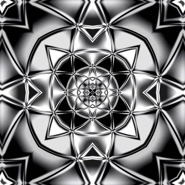 Mandala Único Patrón Redondo Oriental Motivo Místico Fondo Exótico Abstracto —  Fotos de Stock