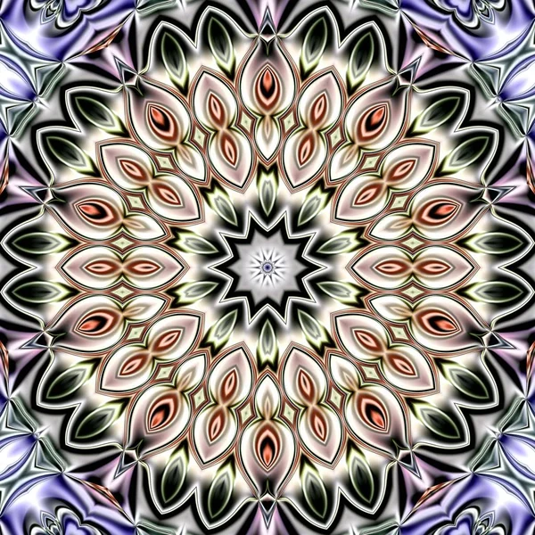 Unieke Mandala Oriental Ronde Patroon Mystieke Motif Abstracte Exotische Achtergrond — Stockfoto