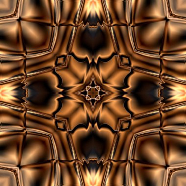 Benzersiz mandala, Oriental yuvarlak desen, mistik motifi, egzotik arka plan. Fantastik fraktal tasarım, geometrik doku parlayan renkli dijital sanat.