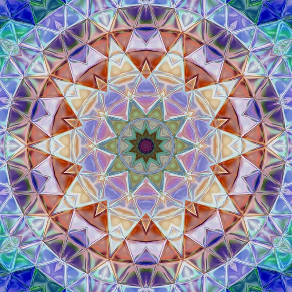 Mandala Unico Modello Rotondo Orientale Motivo Mistico Astratto Sfondo Esotico — Foto Stock