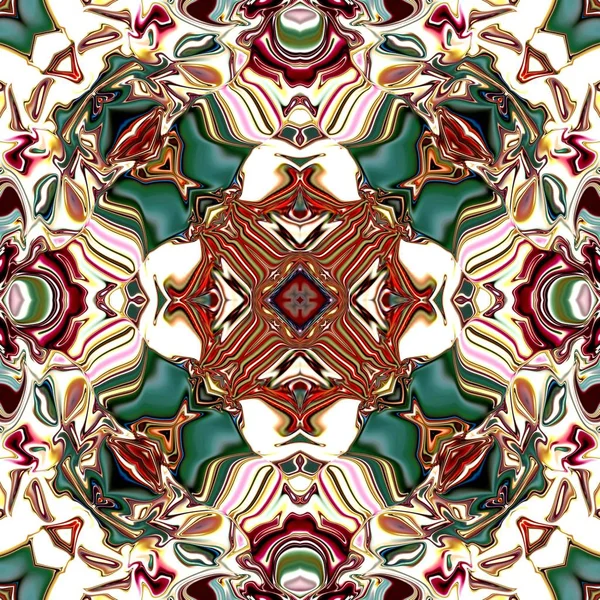 Mandala Único Patrón Redondo Oriental Motivo Místico Fondo Exótico Abstracto —  Fotos de Stock