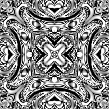 Benzersiz mandala, Oriental yuvarlak desen, mistik motifi, egzotik arka plan. Fantastik fraktal tasarım, geometrik doku parlayan renkli dijital sanat.