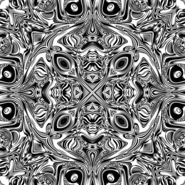 Benzersiz mandala, Oriental yuvarlak desen, mistik motifi, egzotik arka plan. Fantastik fraktal tasarım, geometrik doku parlayan renkli dijital sanat.