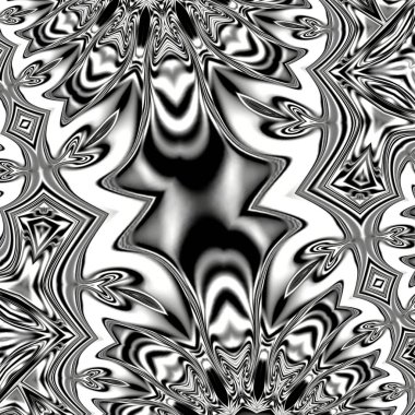 Benzersiz mandala, Oriental yuvarlak desen, mistik motifi, egzotik arka plan. Fantastik fraktal tasarım, geometrik doku parlayan renkli dijital sanat.