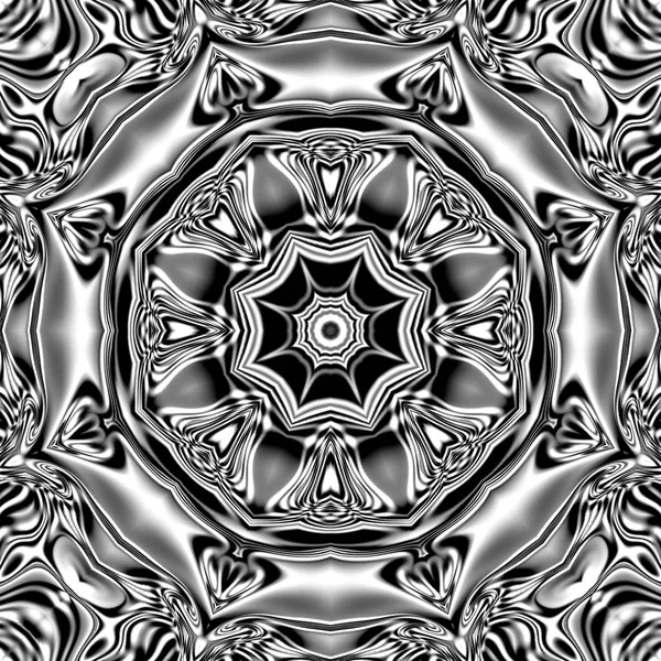 Mandala Único Patrón Redondo Oriental Motivo Místico Fondo Exótico Abstracto — Foto de Stock