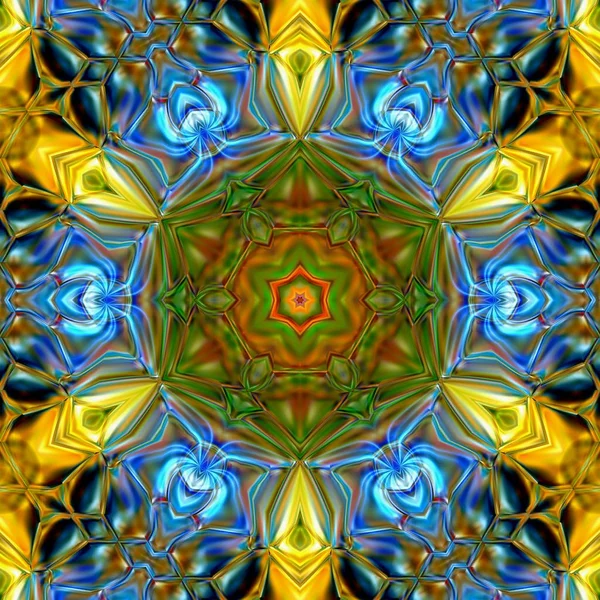 Unieke Mandala Oriental Ronde Patroon Mystieke Motif Abstracte Exotische Achtergrond — Stockfoto