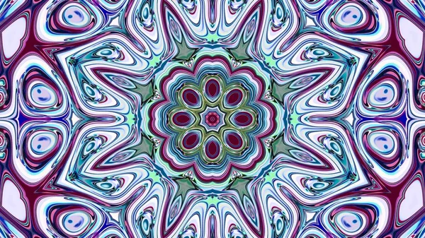 Mandala Único Patrón Redondo Oriental Motivo Místico Fondo Exótico Abstracto — Foto de Stock