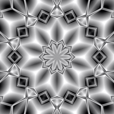 Benzersiz mandala, Oriental yuvarlak desen, mistik motifi, egzotik arka plan. Fantastik fraktal tasarım, geometrik doku parlayan renkli dijital sanat.