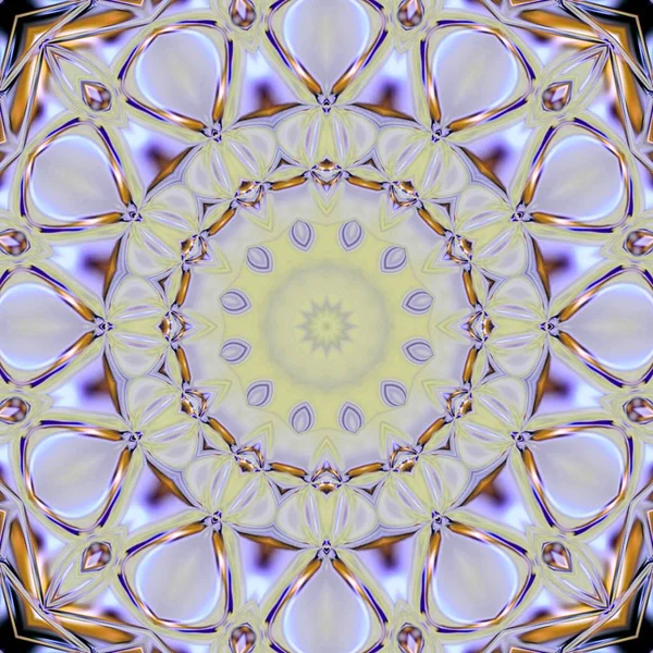 Mandala Unico Modello Rotondo Orientale Motivo Mistico Astratto Sfondo Esotico — Foto Stock