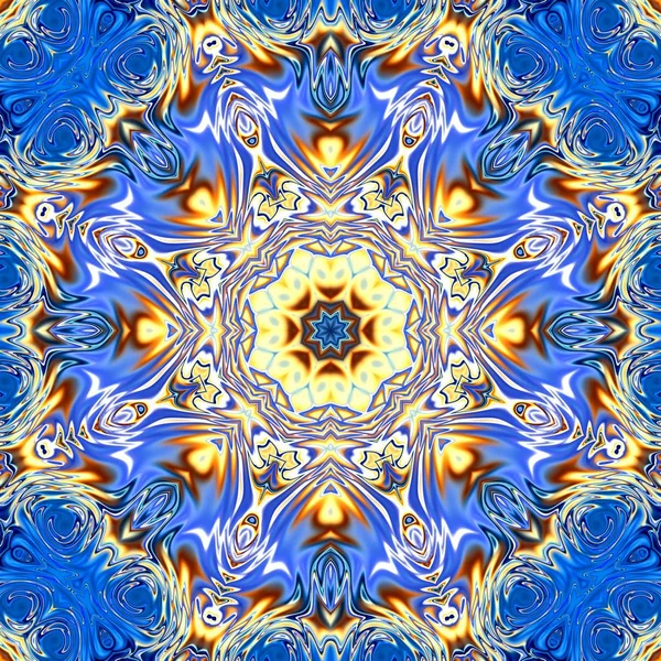 Mandala Único Patrón Redondo Oriental Motivo Místico Fondo Exótico Abstracto —  Fotos de Stock