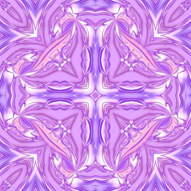 Benzersiz mandala, Oriental yuvarlak desen, mistik motifi, egzotik arka plan. Fantastik fraktal tasarım, geometrik doku parlayan renkli dijital sanat.