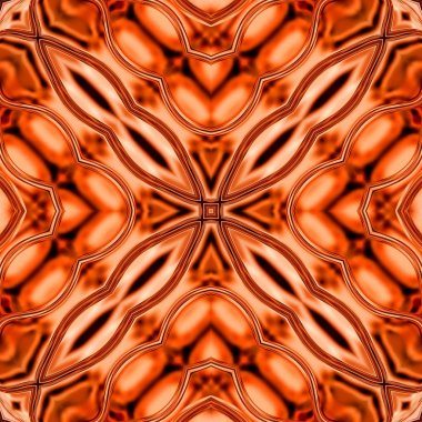 Benzersiz mandala, Oriental yuvarlak desen, mistik motifi, egzotik arka plan. Fantastik fraktal tasarım, geometrik doku parlayan renkli dijital sanat.