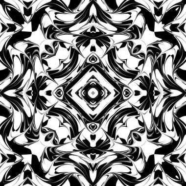 Benzersiz mandala, Oriental yuvarlak desen, mistik motifi, egzotik arka plan. Fantastik fraktal tasarım, geometrik doku parlayan renkli dijital sanat.