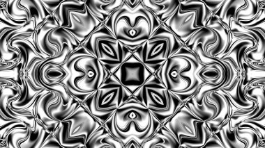 Benzersiz mandala, Oriental yuvarlak desen, mistik motifi, egzotik arka plan. Fantastik fraktal tasarım, geometrik doku parlayan renkli dijital sanat.