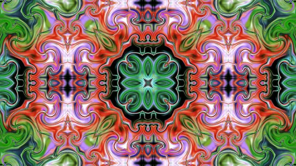 Unieke Mandala Oriental Ronde Patroon Mystieke Motif Abstracte Exotische Achtergrond — Stockfoto