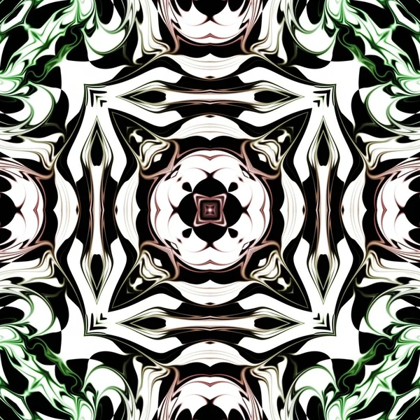 Mandala Único Patrón Redondo Oriental Motivo Místico Fondo Exótico Abstracto — Foto de Stock