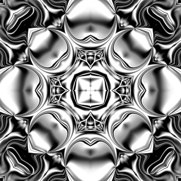 Benzersiz mandala, Oriental yuvarlak desen, mistik motifi, egzotik arka plan. Fantastik fraktal tasarım, geometrik doku parlayan renkli dijital sanat.