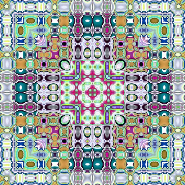 Unieke Mandala Oriental Ronde Patroon Mystieke Motif Abstracte Exotische Achtergrond — Stockfoto