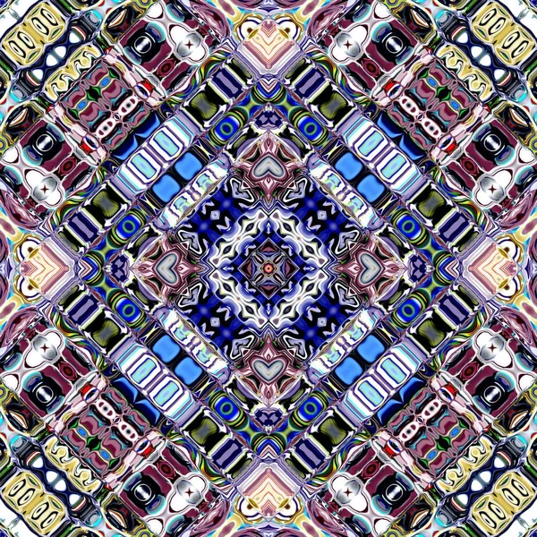 Mandala Único Patrón Redondo Oriental Motivo Místico Fondo Exótico Abstracto —  Fotos de Stock