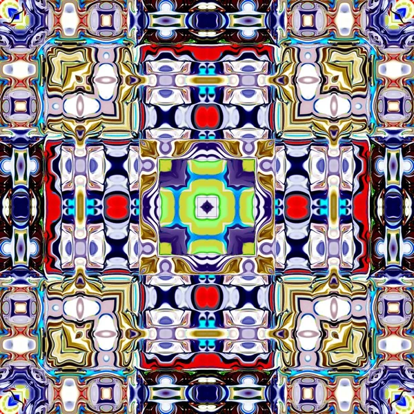 Mandala Único Patrón Redondo Oriental Motivo Místico Fondo Exótico Abstracto —  Fotos de Stock