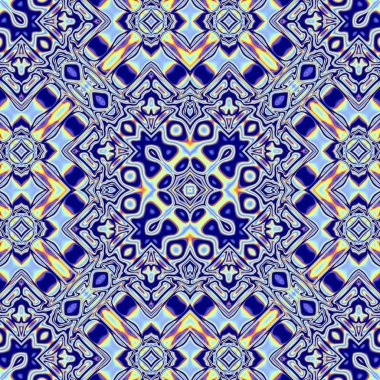 Benzersiz mandala, Oriental yuvarlak desen, mistik motifi, egzotik arka plan. Fantastik fraktal tasarım, geometrik doku parlayan renkli dijital sanat.