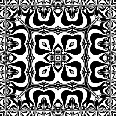 Benzersiz mandala, Oriental yuvarlak desen, mistik motifi, egzotik arka plan. Fantastik fraktal tasarım, geometrik doku parlayan renkli dijital sanat.