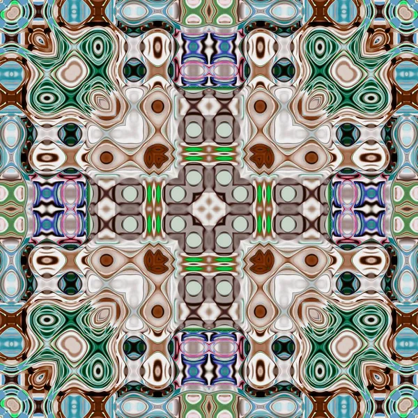 Mandala Único Patrón Redondo Oriental Motivo Místico Fondo Exótico Abstracto —  Fotos de Stock