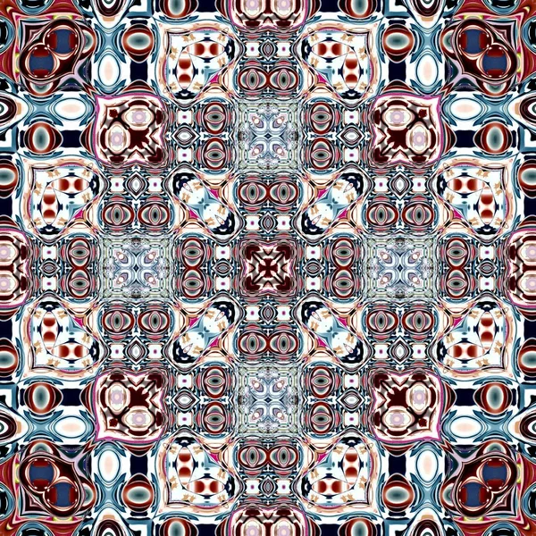 Mandala Único Patrón Redondo Oriental Motivo Místico Fondo Exótico Abstracto —  Fotos de Stock