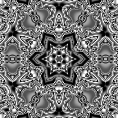 Benzersiz mandala, Oriental yuvarlak desen, mistik motifi, egzotik arka plan. Fantastik fraktal tasarım, geometrik doku parlayan renkli dijital sanat.