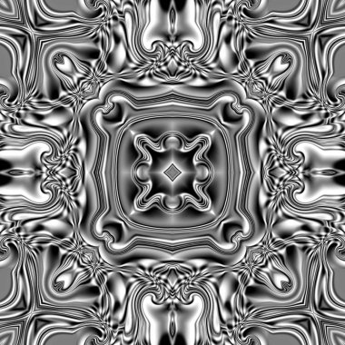 Benzersiz mandala, Oriental yuvarlak desen, mistik motifi, egzotik arka plan. Fantastik fraktal tasarım, geometrik doku parlayan renkli dijital sanat.