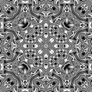 Benzersiz mandala, Oriental yuvarlak desen, mistik motifi, egzotik arka plan. Fantastik fraktal tasarım, geometrik doku parlayan renkli dijital sanat.