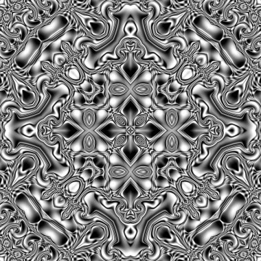 Benzersiz mandala, Oriental yuvarlak desen, mistik motifi, egzotik arka plan. Fantastik fraktal tasarım, geometrik doku parlayan renkli dijital sanat.