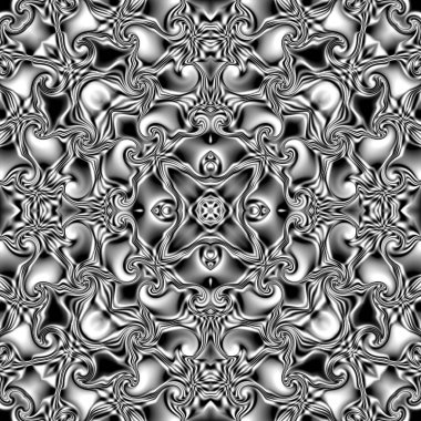 Benzersiz mandala, Oriental yuvarlak desen, mistik motifi, egzotik arka plan. Fantastik fraktal tasarım, geometrik doku parlayan renkli dijital sanat.