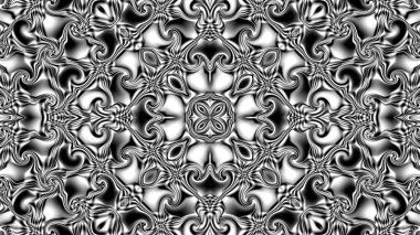 Benzersiz mandala, Oriental yuvarlak desen, mistik motifi, egzotik arka plan. Fantastik fraktal tasarım, geometrik doku parlayan renkli dijital sanat.