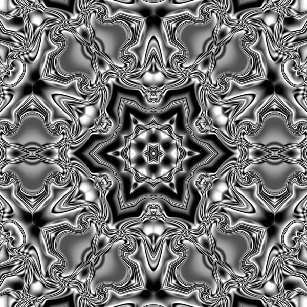 Benzersiz mandala, Oriental yuvarlak desen, mistik motifi, egzotik arka plan. Fantastik fraktal tasarım, geometrik doku parlayan renkli dijital sanat.