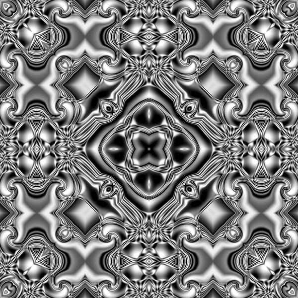 Benzersiz mandala, Oriental yuvarlak desen, mistik motifi, egzotik arka plan. Fantastik fraktal tasarım, geometrik doku parlayan renkli dijital sanat.