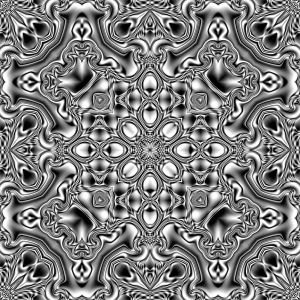 Benzersiz mandala, Oriental yuvarlak desen, mistik motifi, egzotik arka plan. Fantastik fraktal tasarım, geometrik doku parlayan renkli dijital sanat.