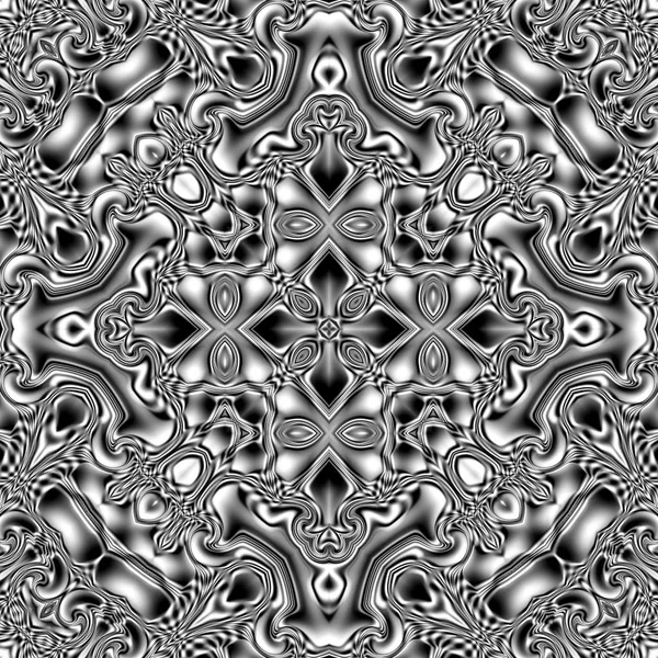 Benzersiz mandala, Oriental yuvarlak desen, mistik motifi, egzotik arka plan. Fantastik fraktal tasarım, geometrik doku parlayan renkli dijital sanat.