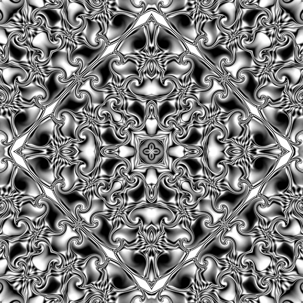 Benzersiz mandala, Oriental yuvarlak desen, mistik motifi, egzotik arka plan. Fantastik fraktal tasarım, geometrik doku parlayan renkli dijital sanat.