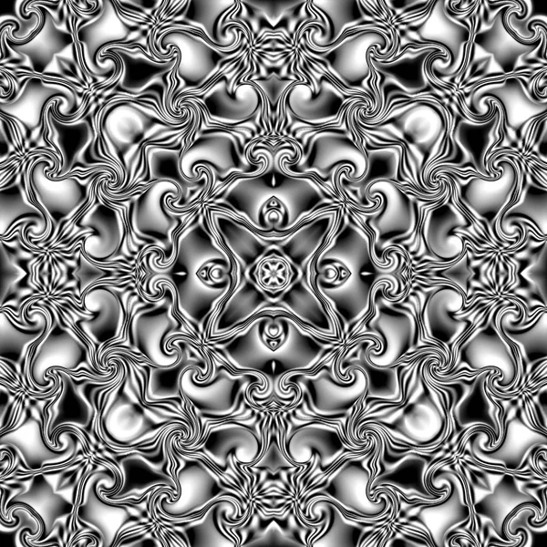 Benzersiz mandala, Oriental yuvarlak desen, mistik motifi, egzotik arka plan. Fantastik fraktal tasarım, geometrik doku parlayan renkli dijital sanat.