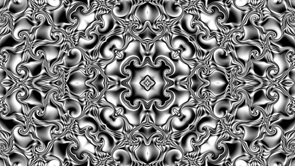 Benzersiz mandala, Oriental yuvarlak desen, mistik motifi, egzotik arka plan. Fantastik fraktal tasarım, geometrik doku parlayan renkli dijital sanat.