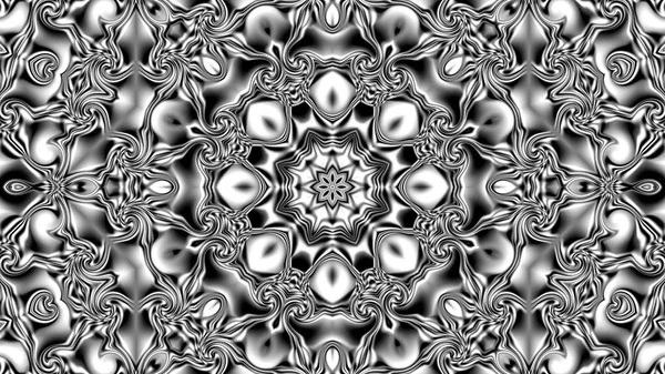 Benzersiz mandala, Oriental yuvarlak desen, mistik motifi, egzotik arka plan. Fantastik fraktal tasarım, geometrik doku parlayan renkli dijital sanat.