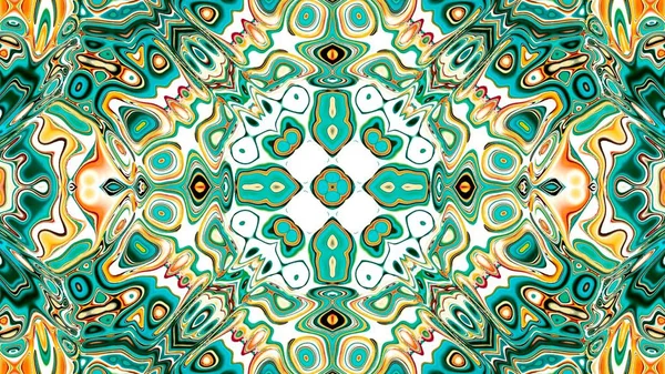 Unieke Mandala Oriental Ronde Patroon Mystieke Motif Abstracte Exotische Achtergrond — Stockfoto