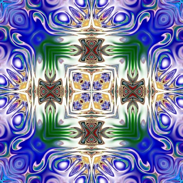 Unieke Mandala Oriental Ronde Patroon Mystieke Motif Abstracte Exotische Achtergrond — Stockfoto