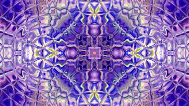 Benzersiz mandala, Oriental yuvarlak desen, mistik motifi, egzotik arka plan. Fantastik fraktal tasarım, geometrik doku parlayan renkli dijital sanat.