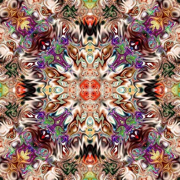 Unique Mandala Oriental Pattern Mystical Motif Abstract Exotic Background Fantastic — Stock Photo, Image