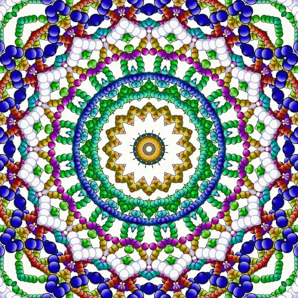 Einzigartiges Mandala Orientalisches Rundes Muster Mystisches Motiv Abstrakter Exotischer Hintergrund — Stockfoto