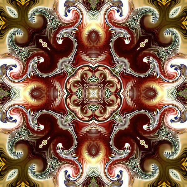Unika Mandala Oriental Runda Mönster Mystiska Motiv Abstrakt Exotiska Bakgrund — Stockfoto